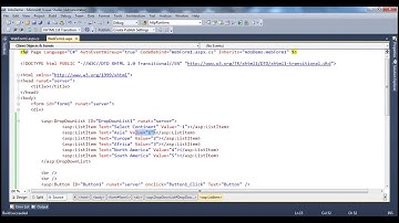 Retrieving selected item text, value and index of an asp net dropdownlist Part 21