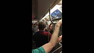 L Train Racist Soup Toss