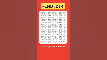 Find odd numbers - 274 - #odd #quiz #braintest