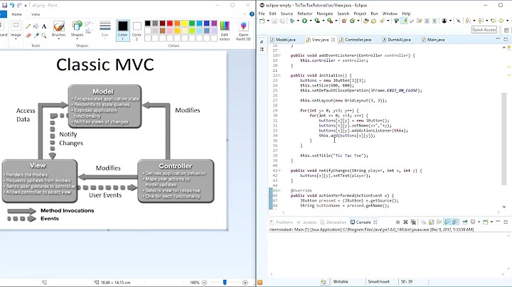 Tic Tac Toe MVC Summary
