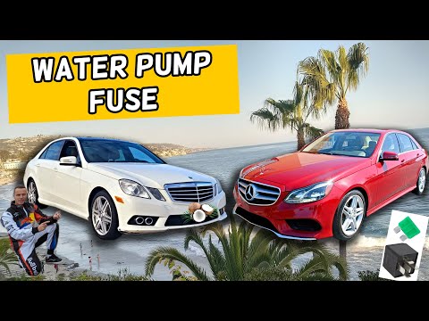 MERCEDES W212 E CLASS WATER PUMP FUSE LOCATION E350 E400 E250 E200 E220 E250 CDI BLUETEC