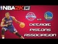 NBA 2K13 Association Mode Detroit Pistons Throwback Night Y1G20 EP5 