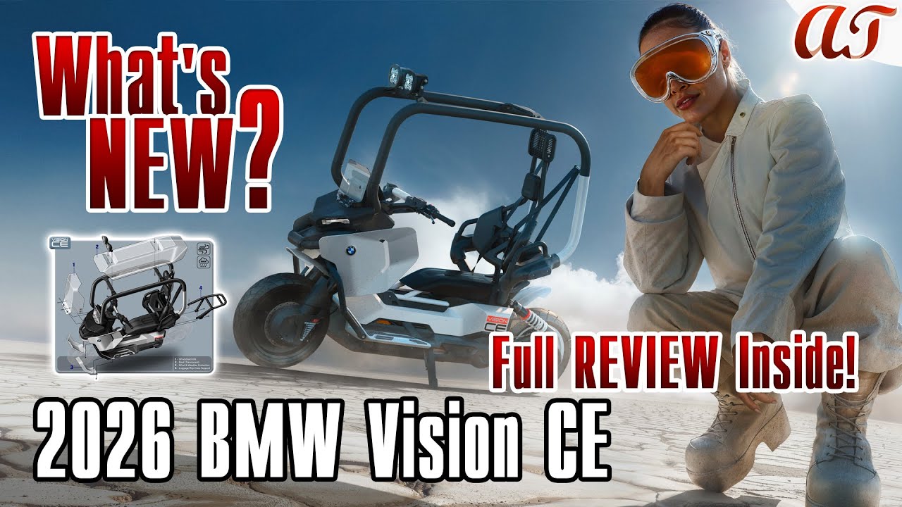 BMW Motorrad представляет Vision CE — электроскутер БУДУЩЕГО * A&T Design