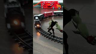 Ben 10 vilgax is crossing the railway track and train is approaching fast | Centy Train
