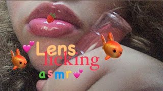 Can i eat u? ( lens licking asmr)
