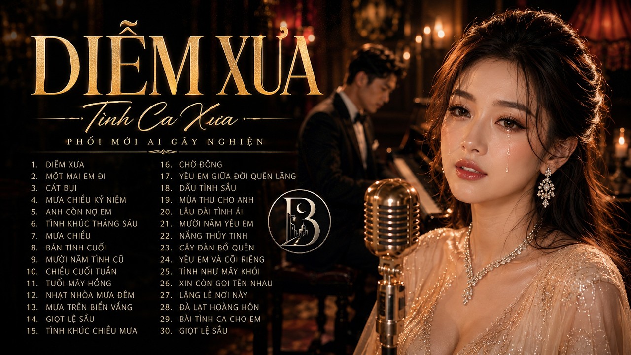 DIỄM XƯA - Siêu Phẩm Tình Ca Xưa Phòng Trà Hải Ngoại PHỐI MỚI AI Làm Tan Chảy Hàng Triệu Con Tim
