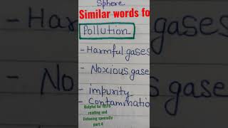 synonyms of POLLUTION#shorts