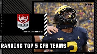 Ranking CFB's top 5 teams after a hectic Rivalry Week | CFB on ESPN
