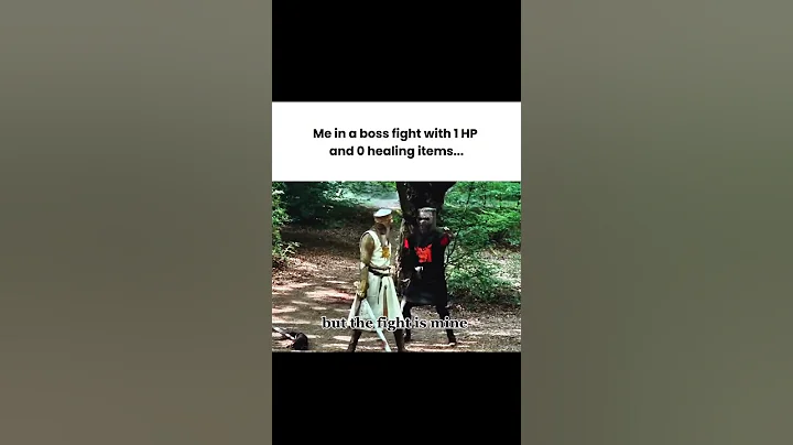 POV: You’re in a boss fight with 1 HP and no healing items 💀