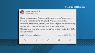 President Trump approves emergency declaration for Louisiana as severe winter storm threatens 230M n