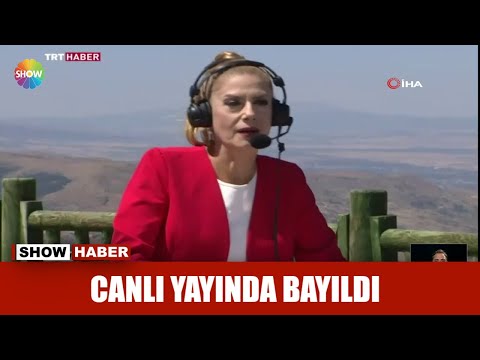 Canlı yayında bayıldı