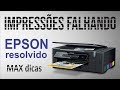 IMPRESSORA EPSON COM FALHAS NA IMPRESSÃO - Resolvido