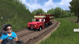 Cows load Free Truck and Map Mod in American Truck Simulator Realistic Gameplay | Logitech G29