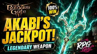 Baldurs Gate 3 - Win Akabi s Jackpot 100 Guaranteed Get LEGENDARY WEAPON