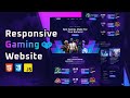 How to make responsive gaming website using html css javascript