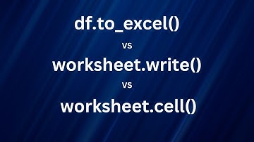 Python Excel Export: Pandas vs XlsxWriter vs OpenPyXl