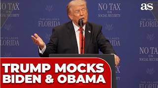 Trump MOCKS Biden and Obama while boasting about his COGNITIVE TEST results
