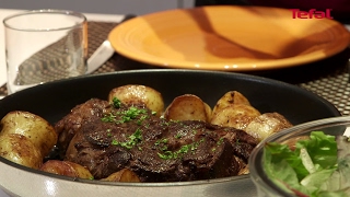 Steak, Pan Fried Potatoes and Bernaise Sauce | Tefal Ingenio Removable Handle Cookware