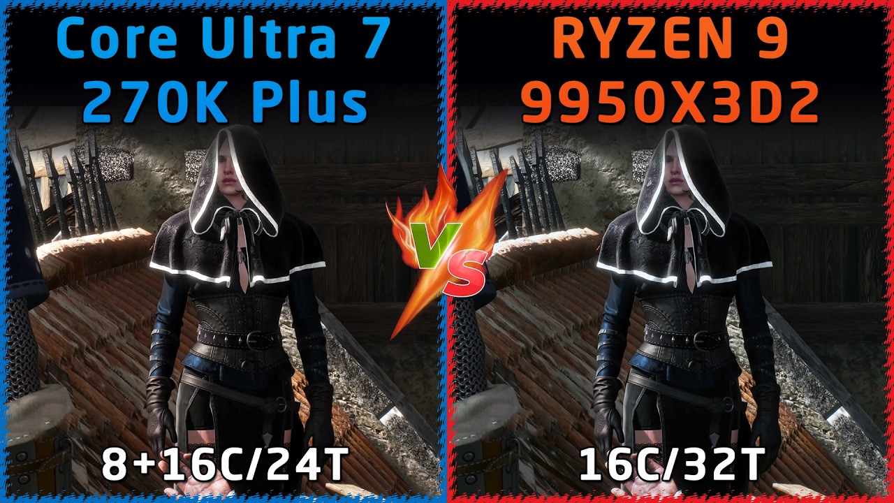 モモキングvs Intel Core Ultra 7 270K Plus vs AMD Ryzen 9 9950X3D2 - YouTube