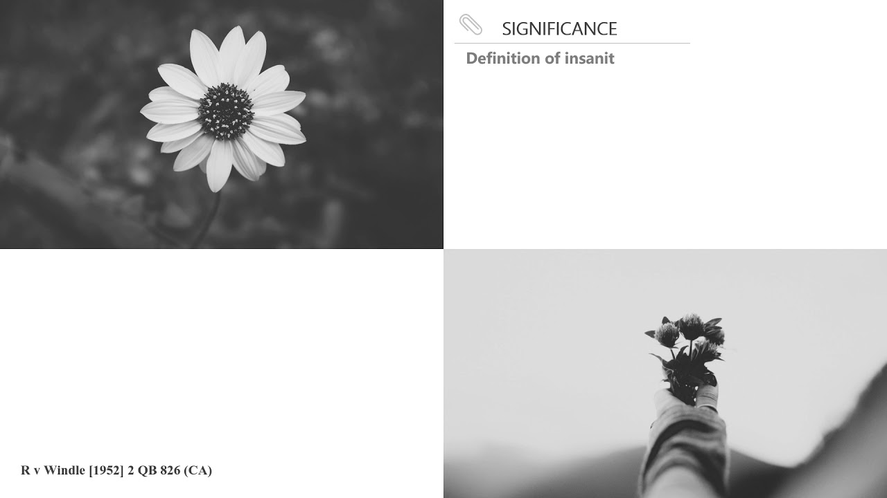 [Case Law Criminal] ['knowledge that an act is legally wrong'] R v Windle [1952] 2 QB 826 (CA)