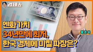 [성기영의 경제쇼] 엔화가치 34년만에 최저, 한국경제에 미칠 영향은? 홍춘욱 대표(프리즘 투자자문)ㅣKBS 240503 방송