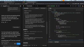 LeetCode 3318. Find X-Sum of All K-Long Subarrays I | Practice with GPT Voice