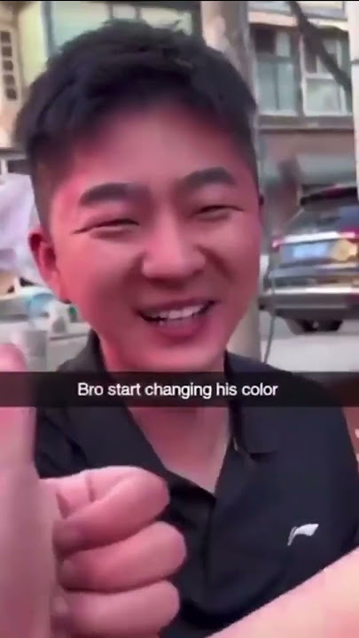 This guys Face Turns Red When he Sees A Girl #funny