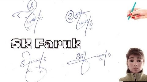 SK Faruk name signature ideas#name signature with arooj