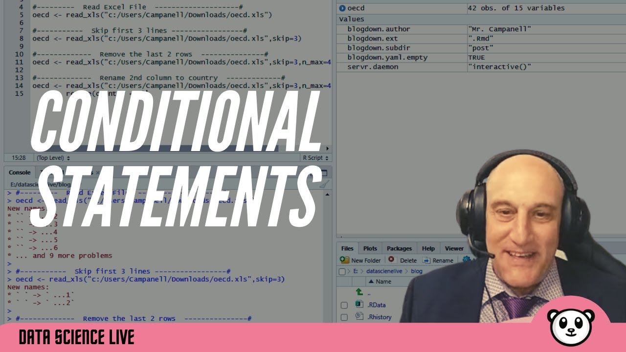 Data Science Live - Условные утверждения