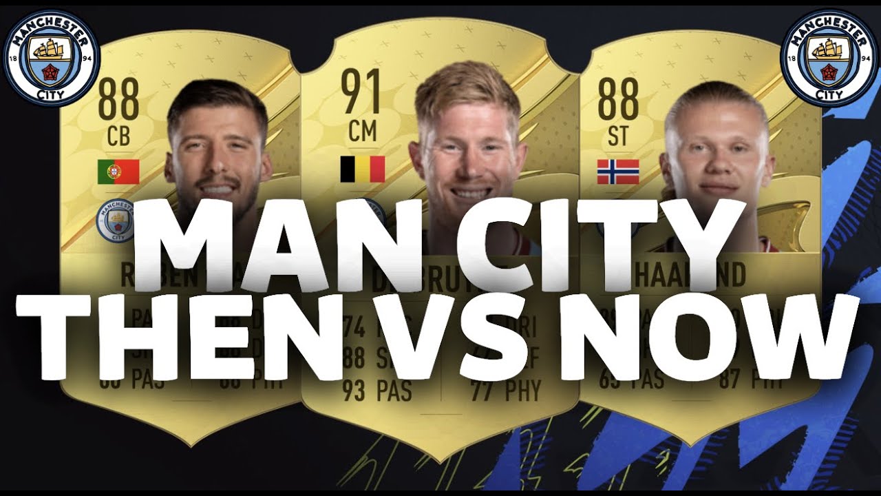 MANCHESTER CITY THEN VS NOW 🤪🔥 ft. HALAAND, DE BRUYNE, CANCELO... ETC