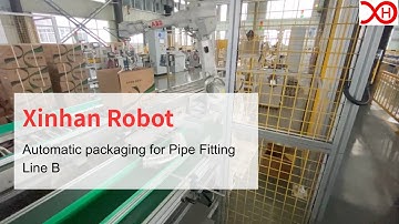Xinhan Robot | Automatic packaging for Pipe Fitting, Line B