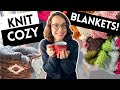10 cozy blankets to knit knittingpodcast