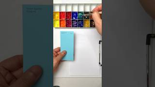 100% Teal #Blue Color Match Challenge 😱 #shorts #colormixing #paint #art #Green #white