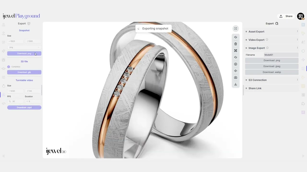 Resolution & Export from Playground