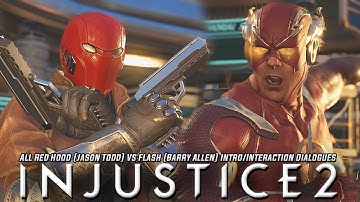 Injustice 2: Red Hood Vs The Flash | All Intro/Interaction Dialogues & Clash Quotes + Super Moves