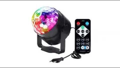 ĐÈN LED SÂN KHẤU XOAY 7 MÀU CẢM ỨNG THEO NHẠC