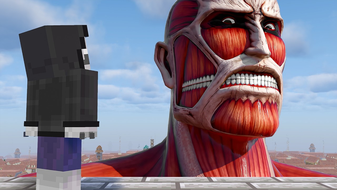 Sobreviví a Titanes en Minecraft