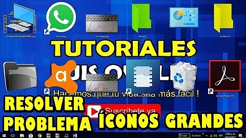 ¿Cómo hago para que los íconos de mi escritorio vuelvan a la normalidad?