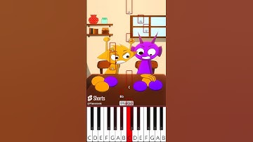 Color Change Simon and Durple | Incredibox Sprunki (@lupdup) - Octave Piano Tutorial