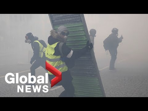 LIVE: 'Yellow Vest' protests turn violent in Paris in 18th week