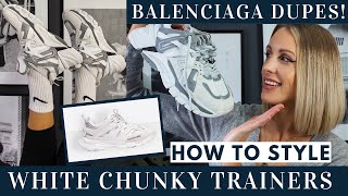 chunky balenciaga style trainers