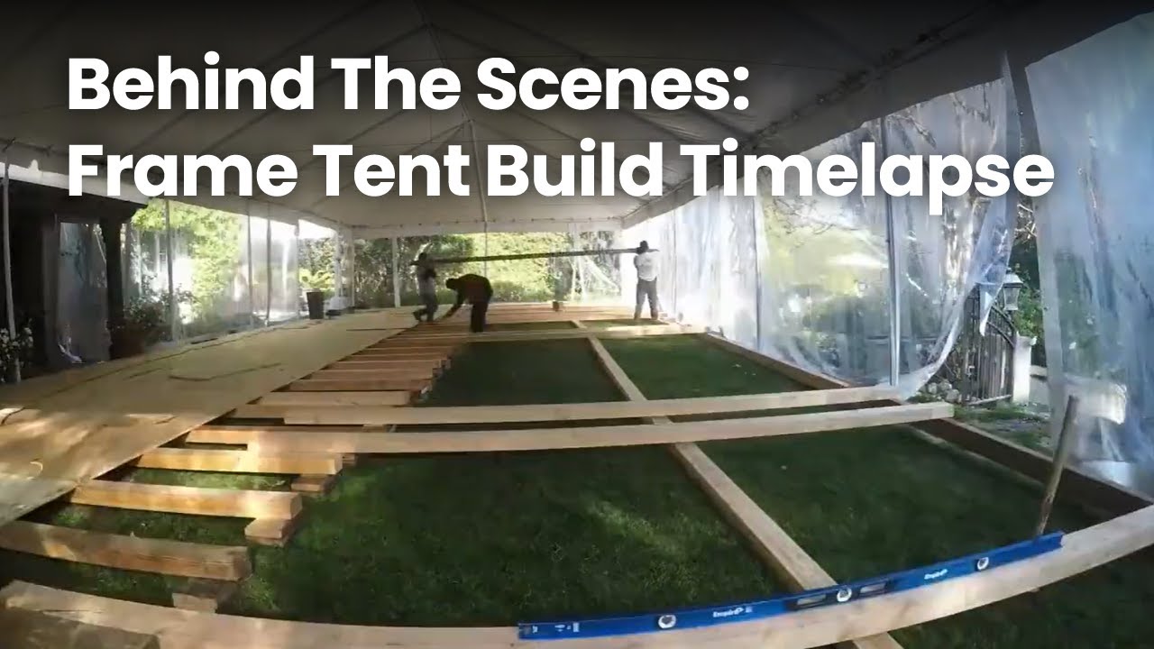Behind the Scenes: Frame Tent Build Timelapse - Holiday Event Transformation