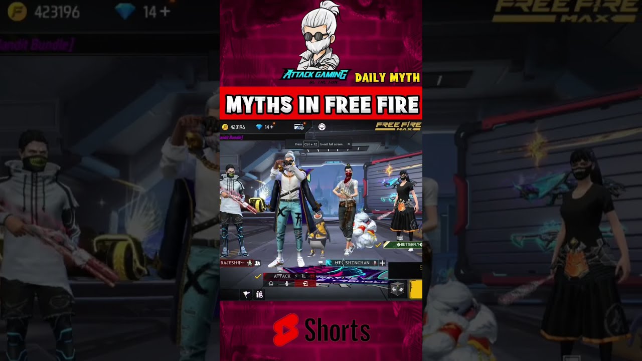 😱 Top Mythbusters in FF You Can't Unknown This | Your Game Name Font Copy Trick | Attack Gaming #31