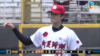 20140726-1 爆米花 威達vs綺麗 5上 林王啟瑋敲出單場第二支安打
