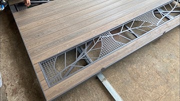 Cổng Sắt laser ốp gỗ nhựa 2 mặt (Hot)