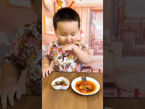 How Little Cute and Talented Chef Cook Braised Fish and Fried Pork Belly |Chinese Food Recipe