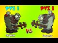 All Zombies PVZ 1 vs PVZ 2 - Who Will Win? - Zombie vs Zombie