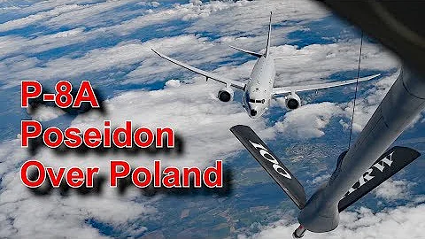 U.S. Navy P-8A Poseidon Refuels Over Poland