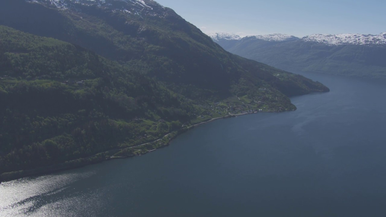 Kinsarvik, Hardangerfjord, Utne - Flying Over Norway