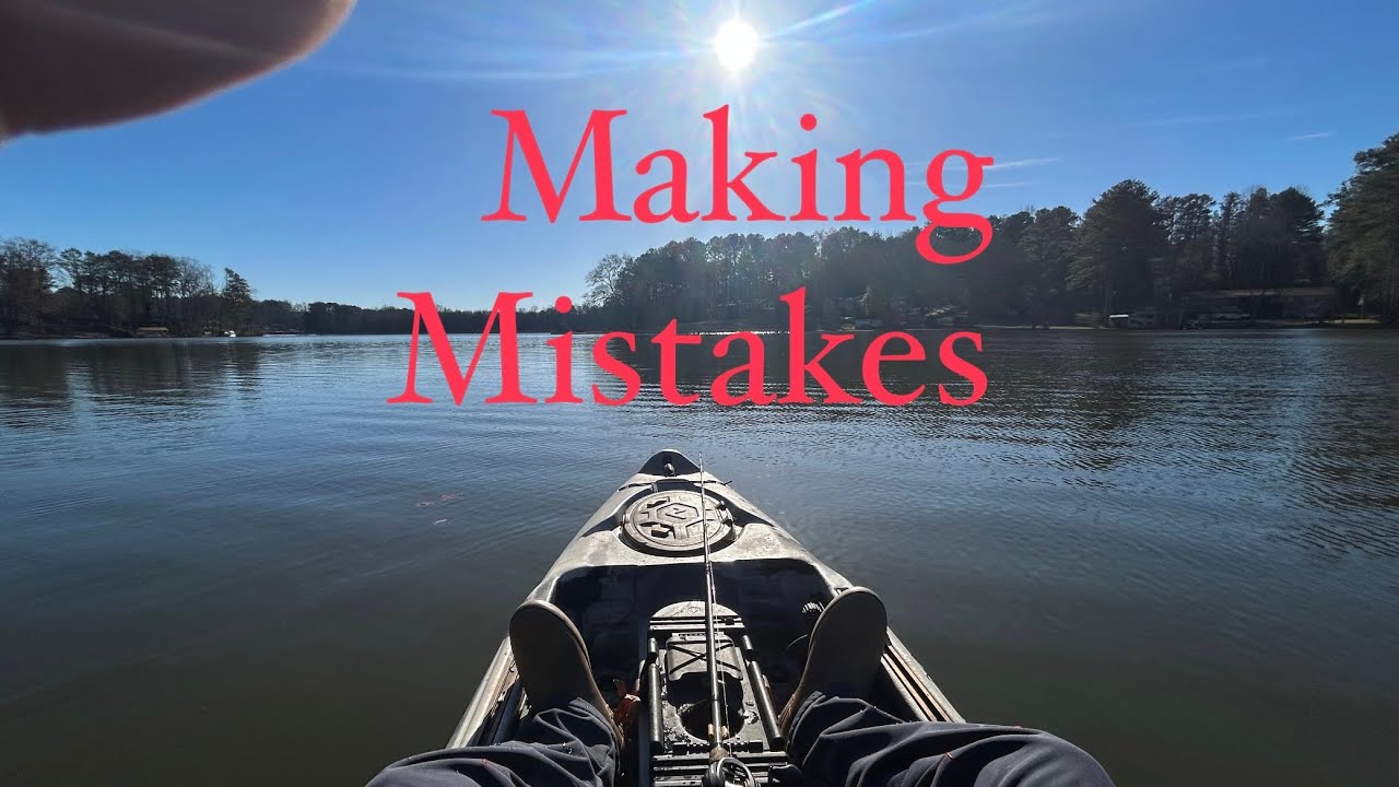 Kayak Fishing for Bass!! ( Interesting Day in December )